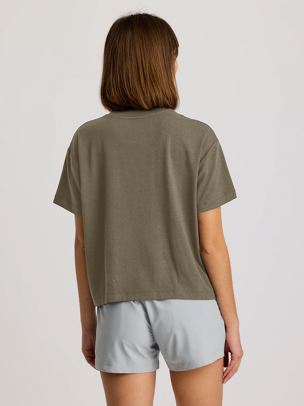 Women's Bamboo Current Boxy Tee - Fatigue