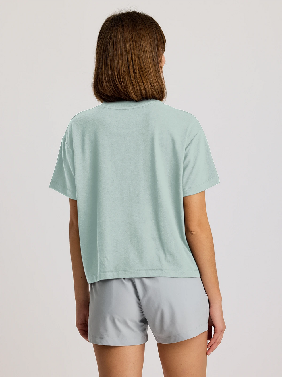 Women's Bamboo Current Boxy Tee - Ocean Mist
