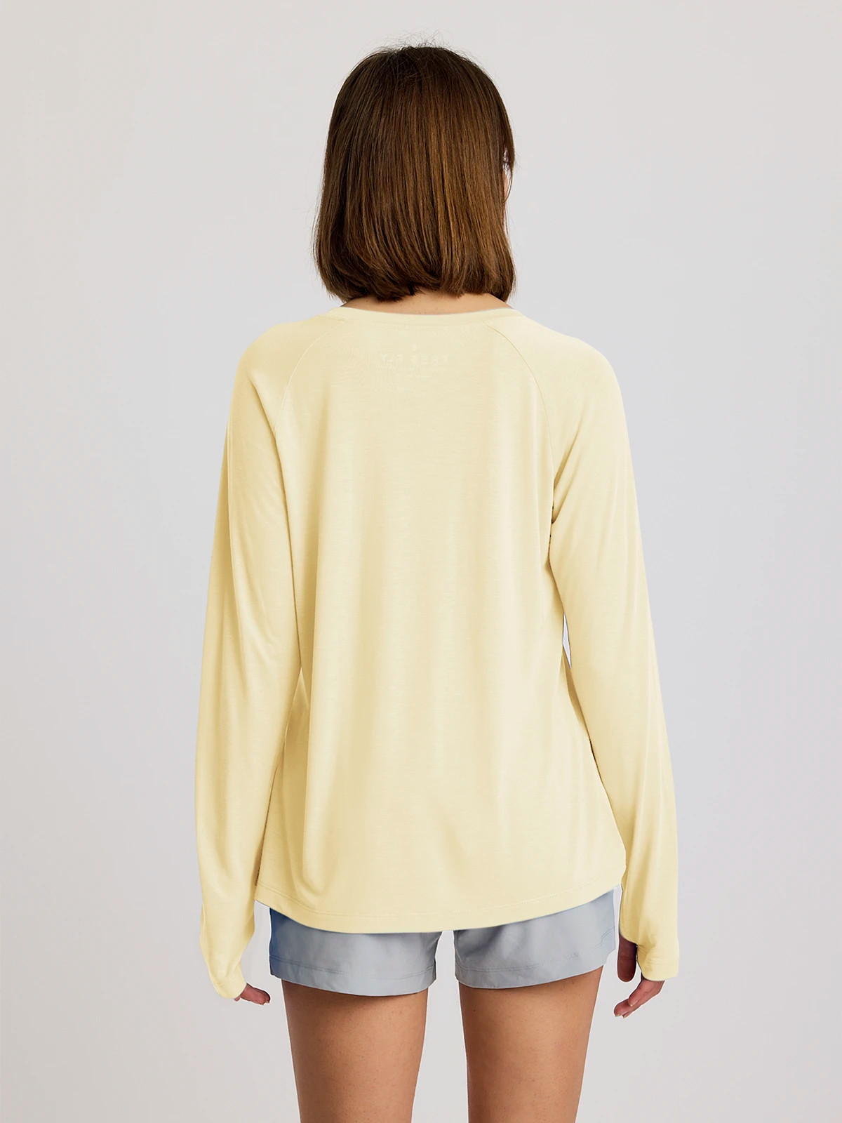 Women's Bamboo Lightweight Long Sleeve II - Washed Citrus