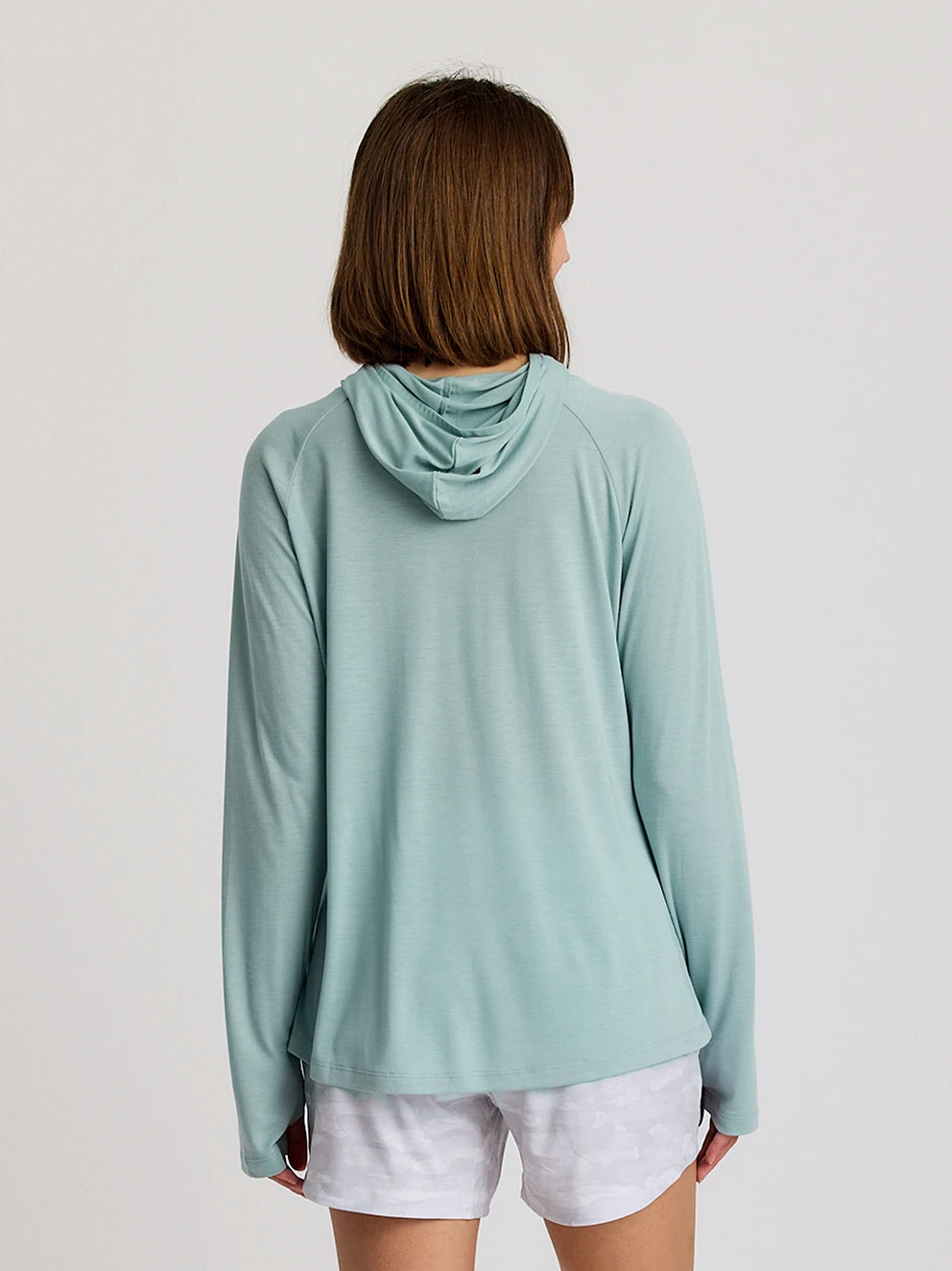 Women's Bamboo Lightweight Hoodie II - Ocean Mist