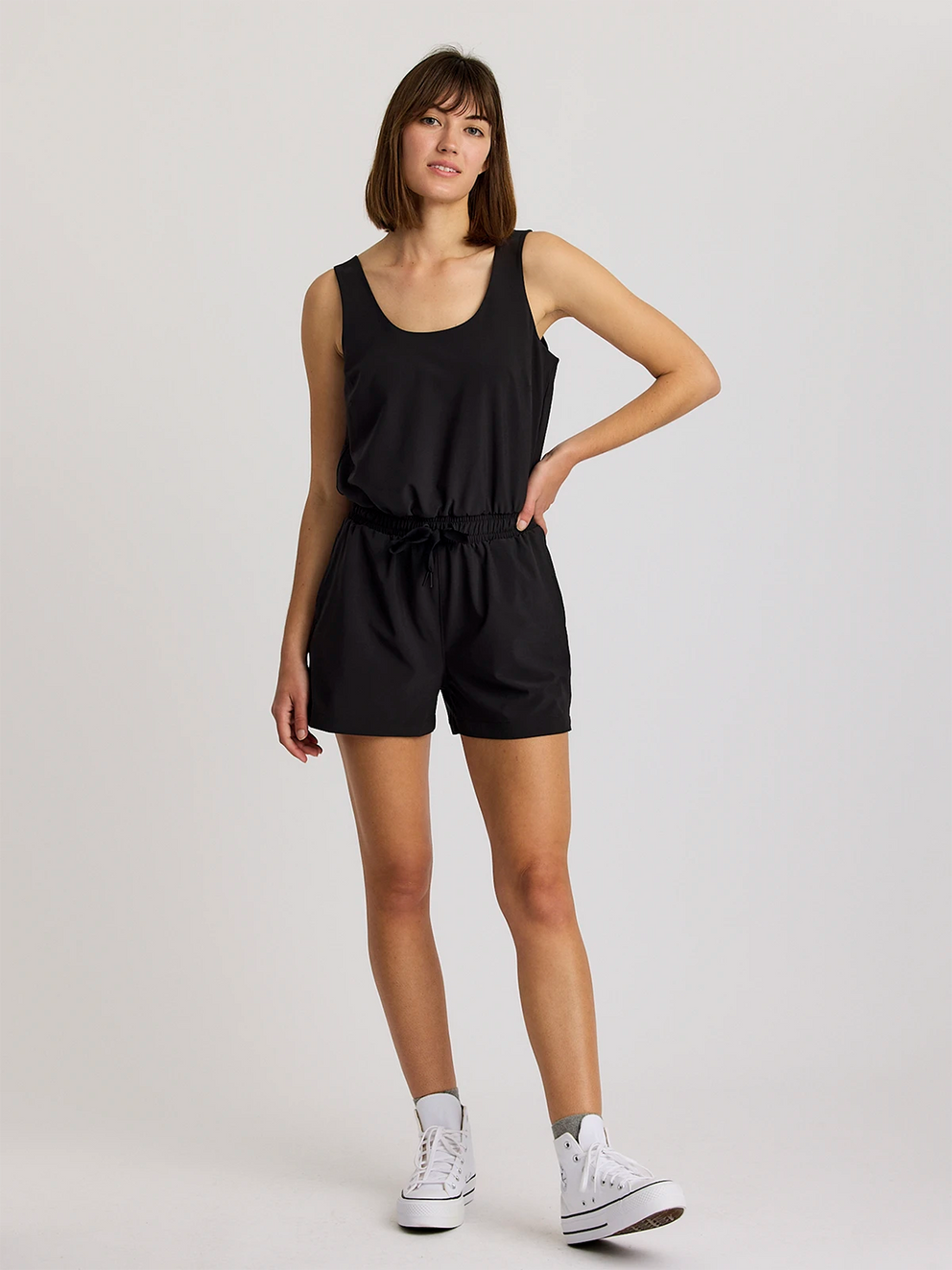 Women's Breeze Romper - Black Free Fly Apparel Women's Breeze Romper - Black Free Fly Apparel