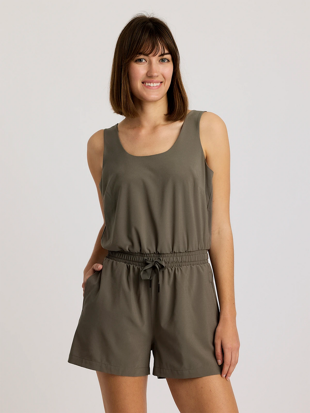 Women's Breeze Romper - Smokey Olive
