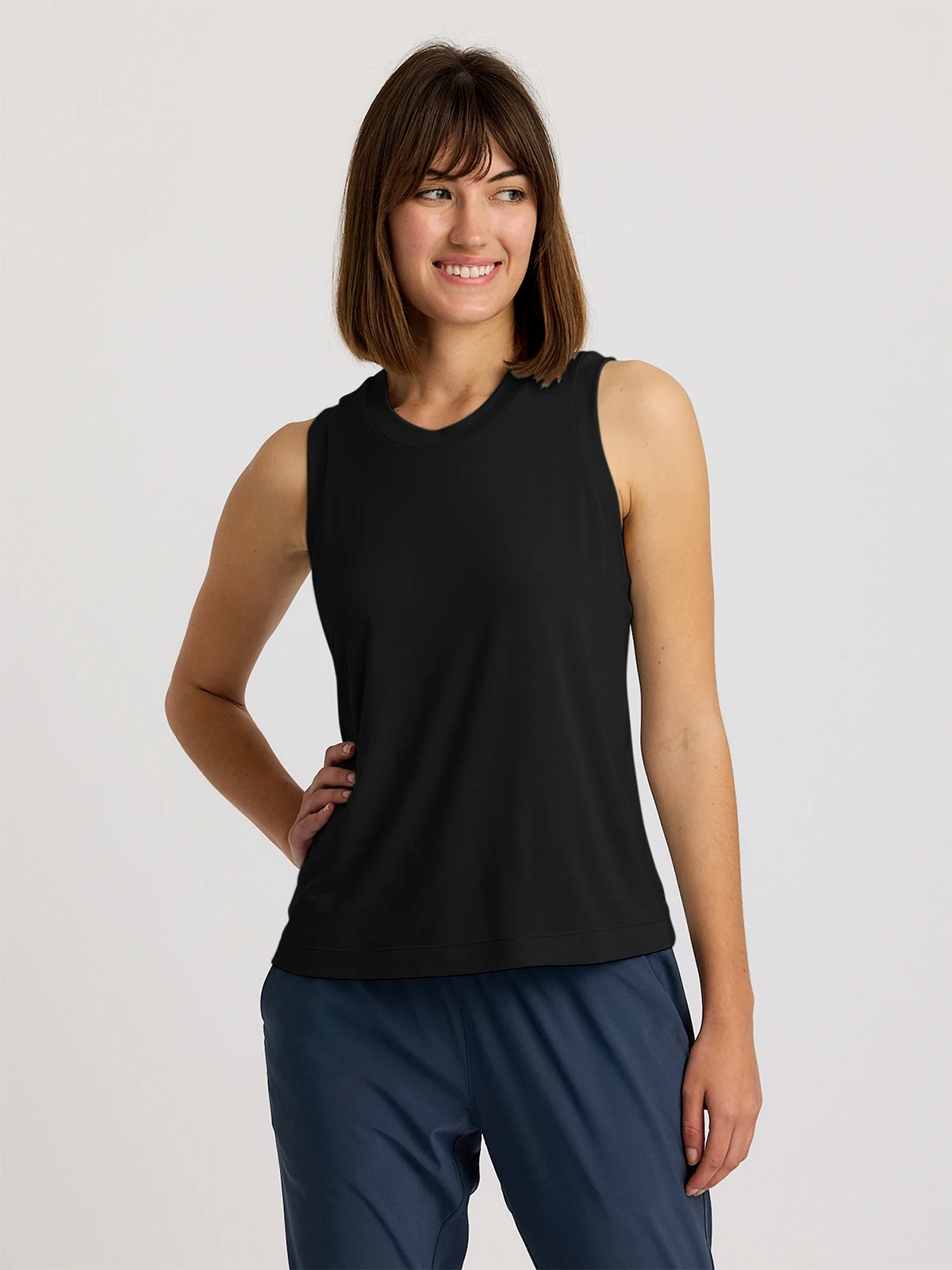 Women's Elevate Lightweight Tank - Black – Free Fly Apparel