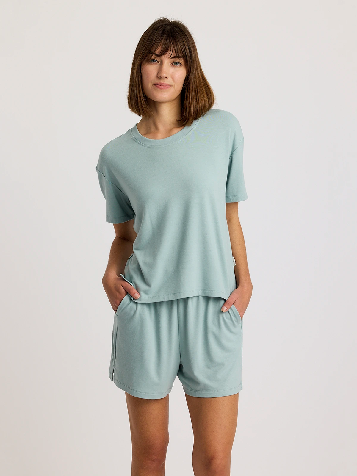 Women's Bamboo Flex Sunday Tee - Ocean Mist