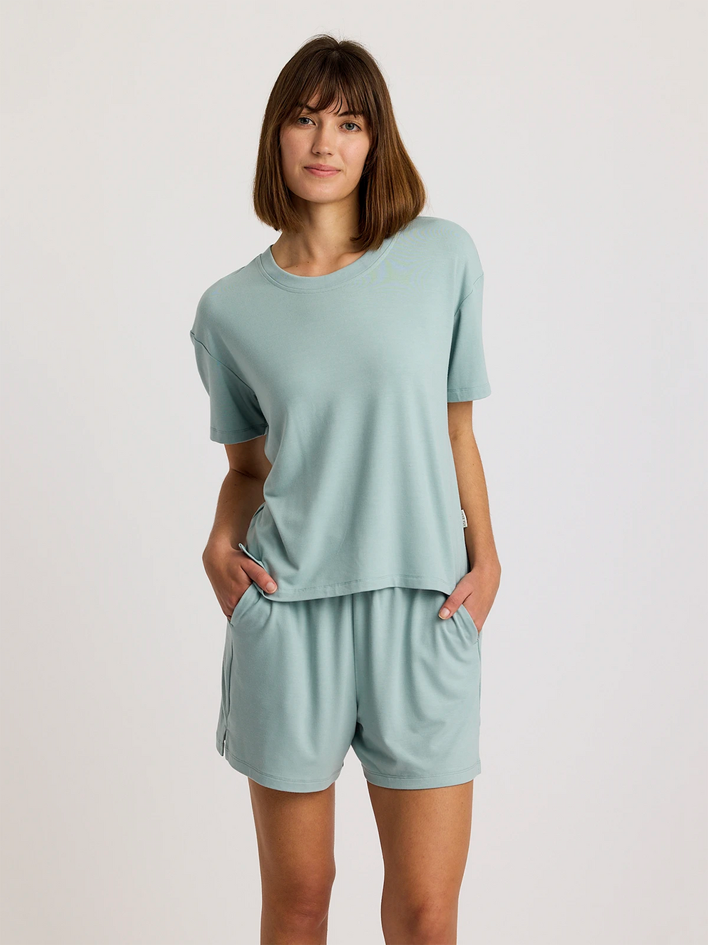Women's Bamboo Flex Sunday Tee - Ocean Mist
