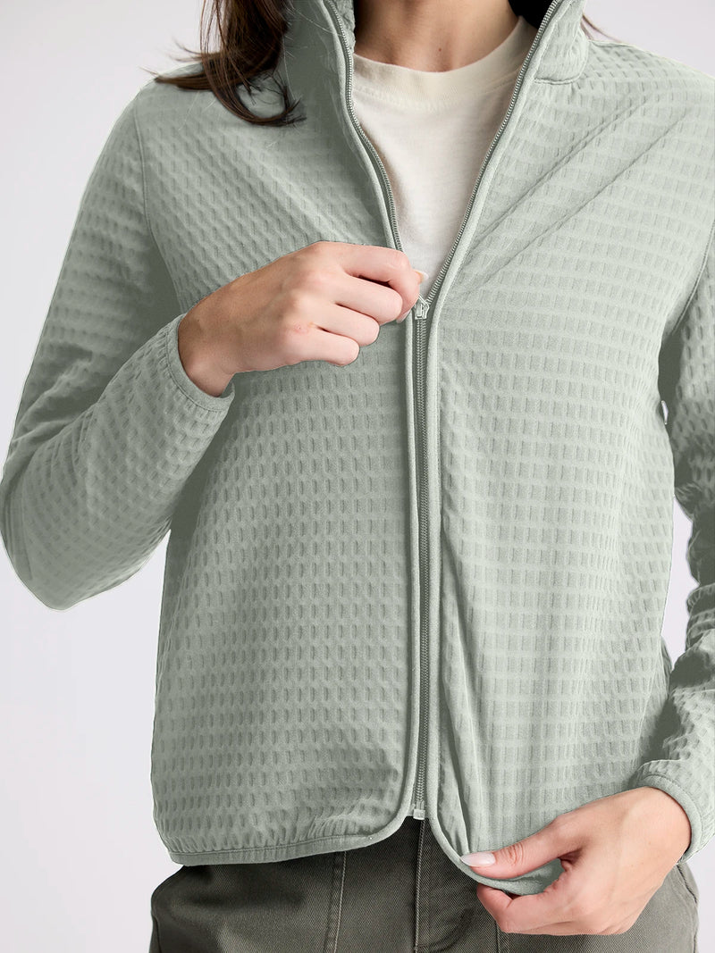 Women's Gridback Fleece Softshell Jacket - Desert Sage