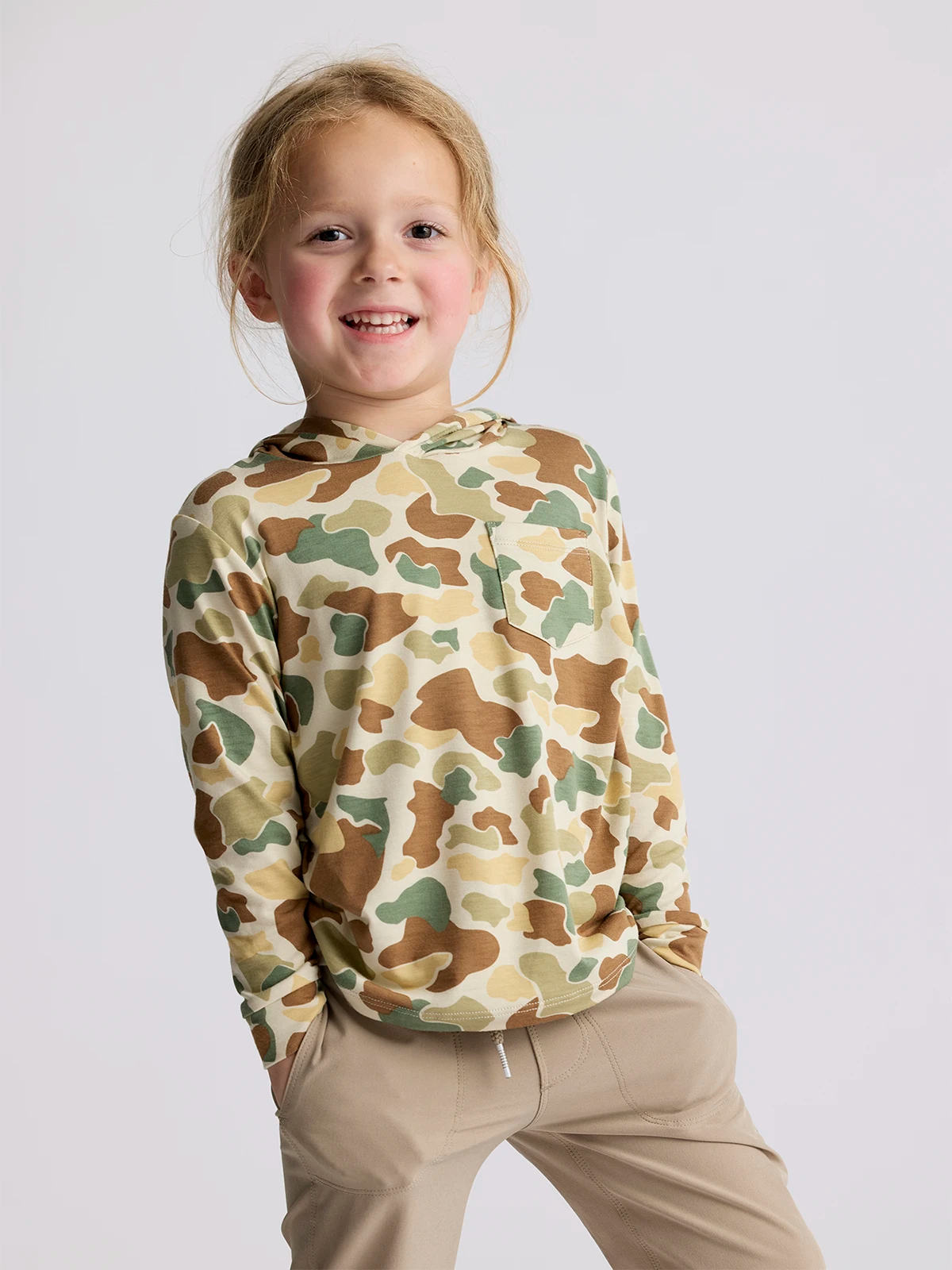 Toddler Bamboo Shade Hoodie Vintage Camo Free Fly Apparel