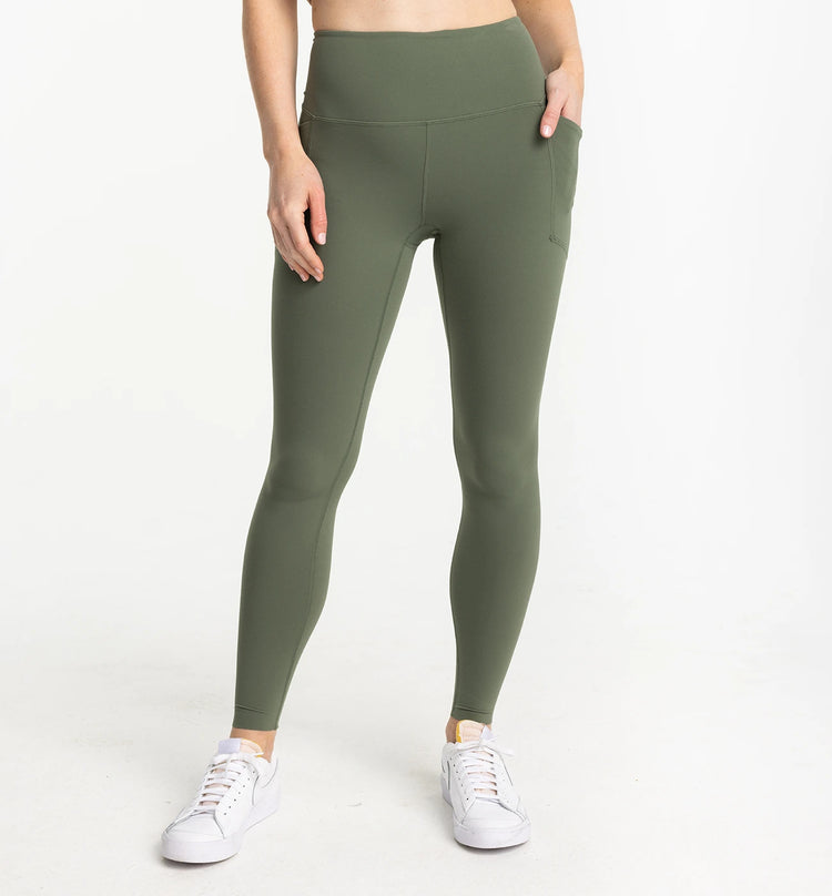 Women's All Day Pocket Legging - Agave Green