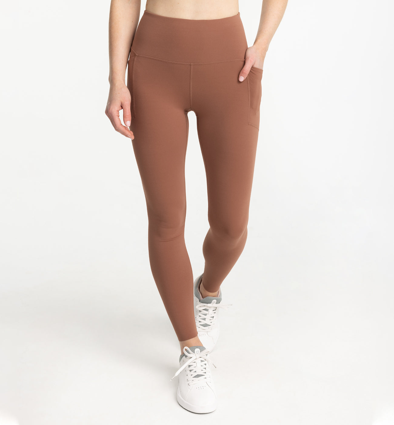 Women's All Day Pocket Legging - Baltic Amber – Free Fly Apparel