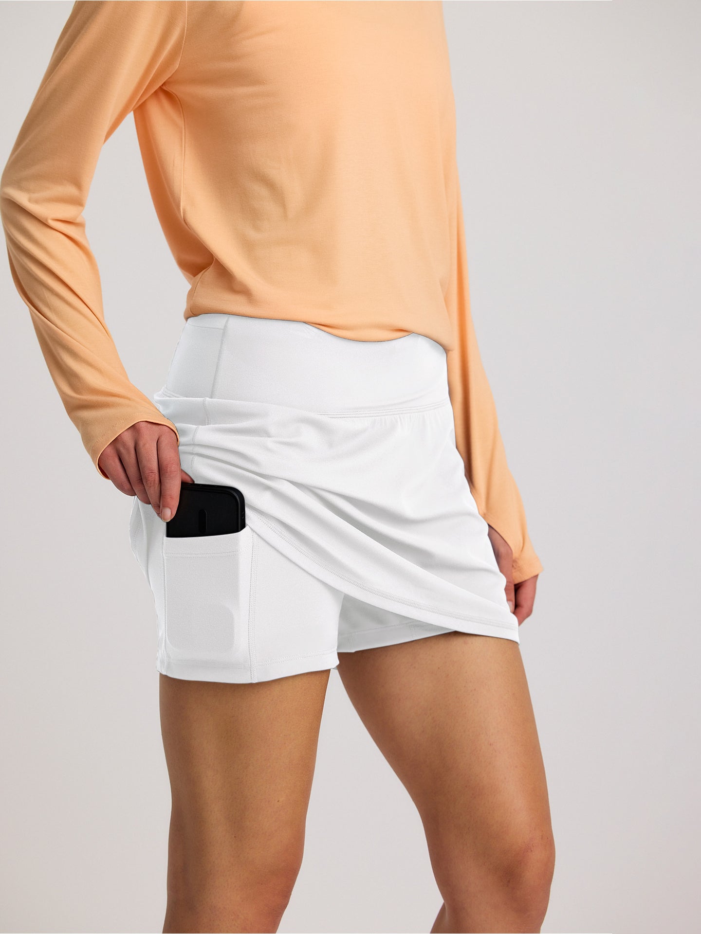 Women's All Day Skort - Bright White