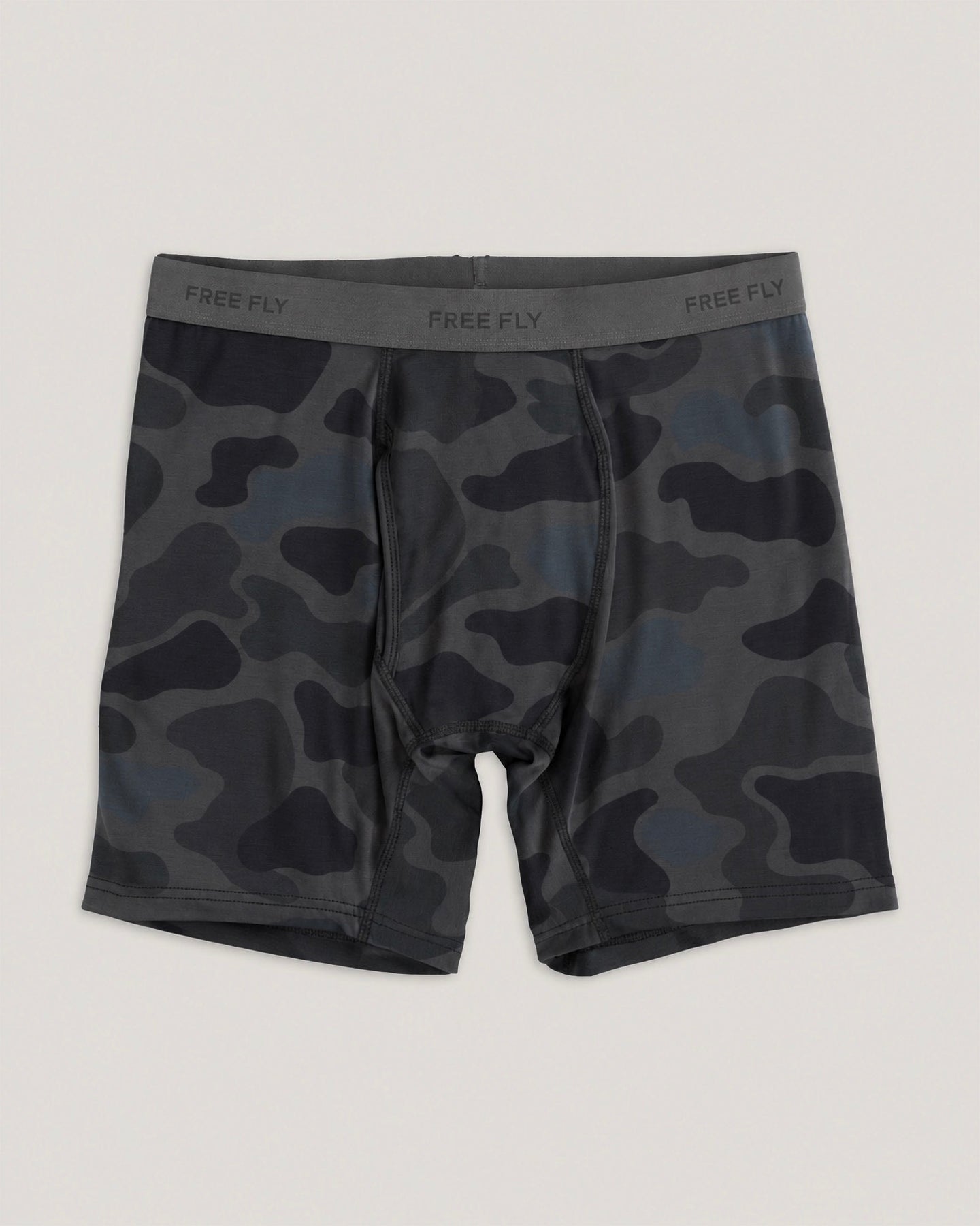 Men's Bamboo Motion Boxer Brief - Vintage Camo Black
