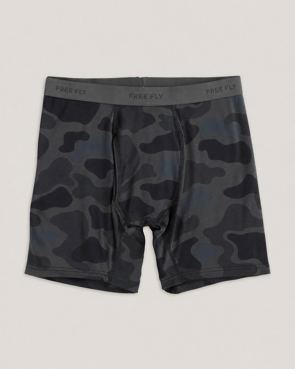 Men's Bamboo Motion Boxer Brief - Vintage Camo Black