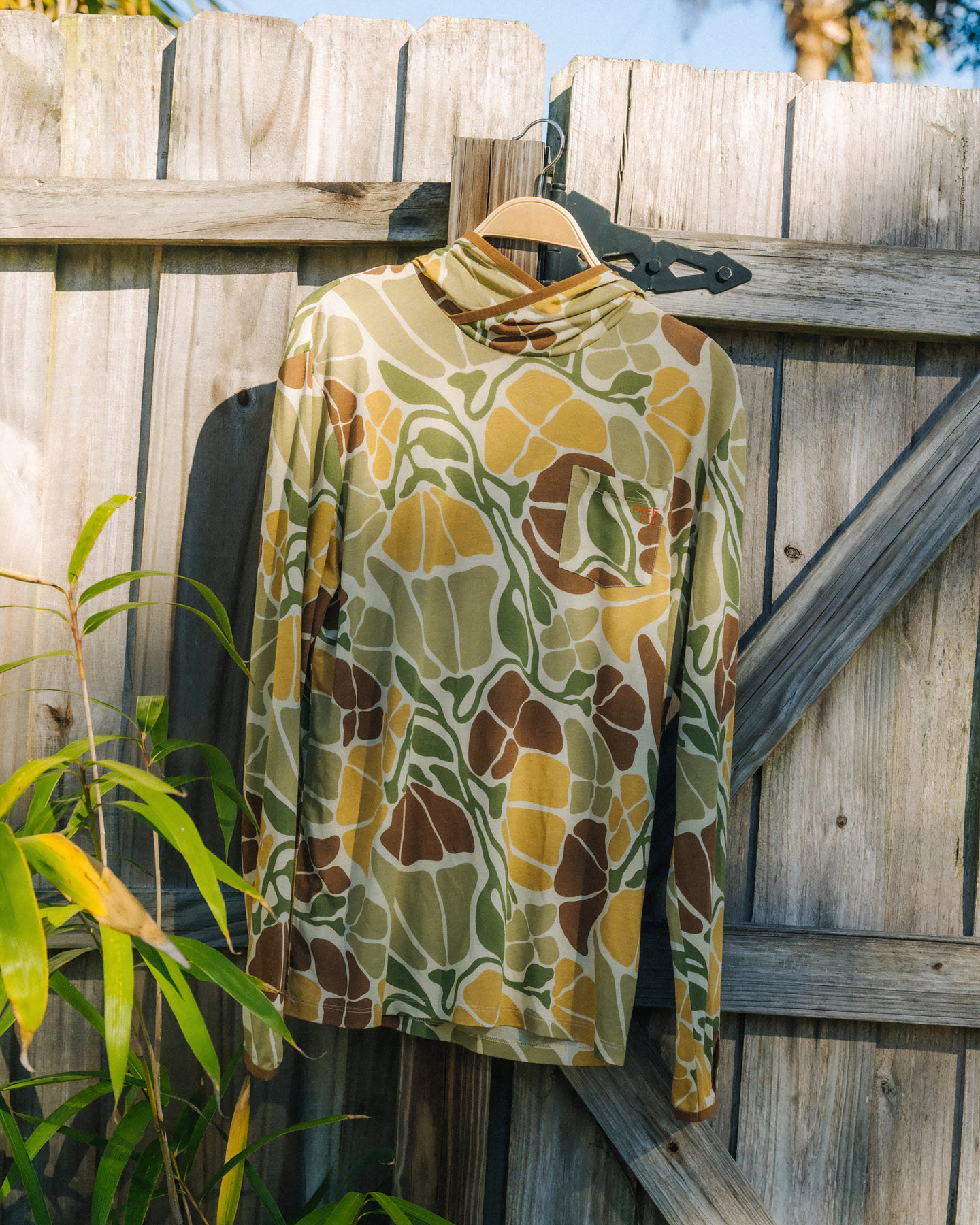 Men's Bamboo Lightweight Hoodie - Floral Camo
