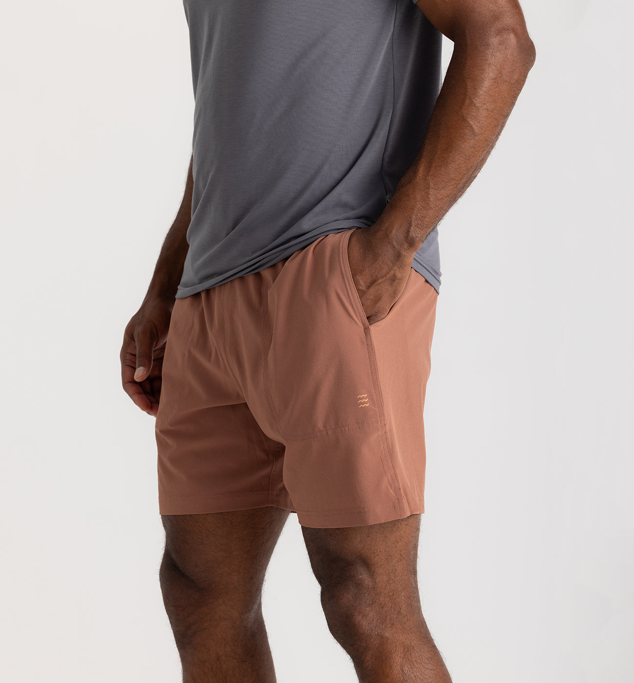 Men's Bamboo-Lined Active Breeze Short – 7 - Baltic Amber – Free