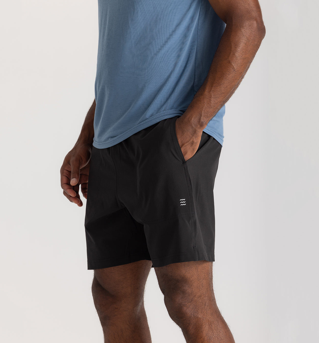 Men's Bamboo-Lined Active Breeze Short – 7 - Black – Free Fly Apparel