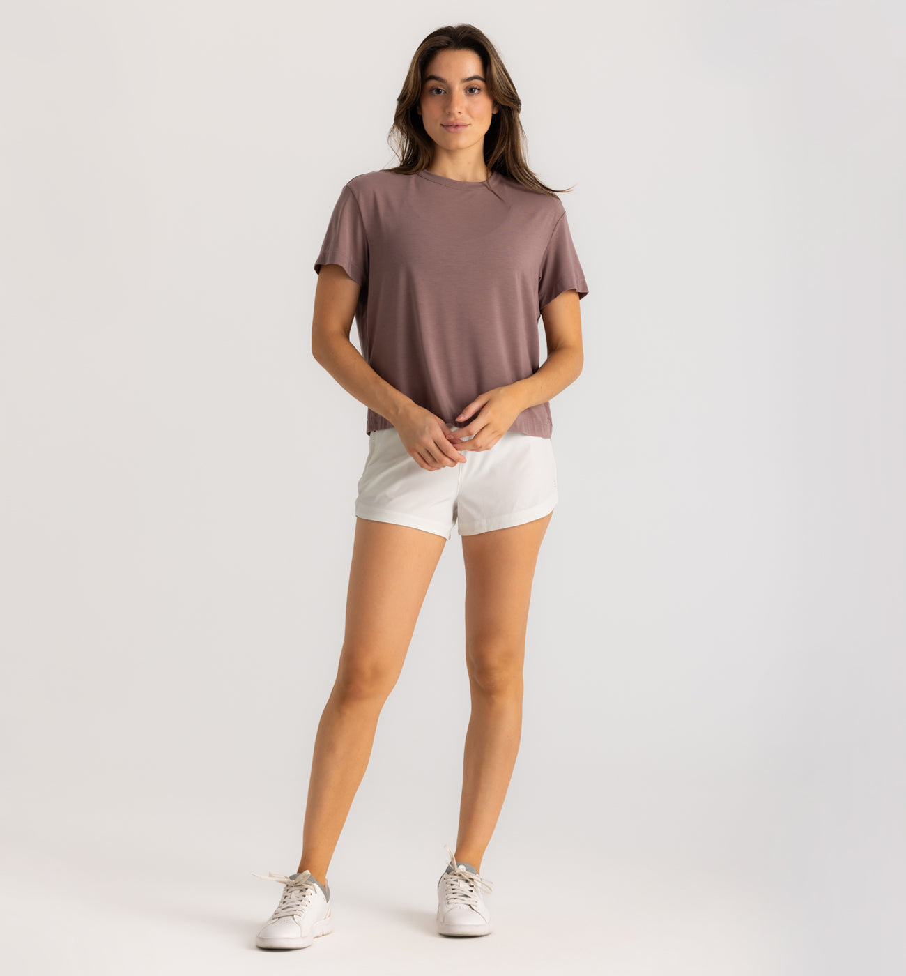 Lululemon Women's Size 10 White Breeze By *Squad Short Sleeve Shirt