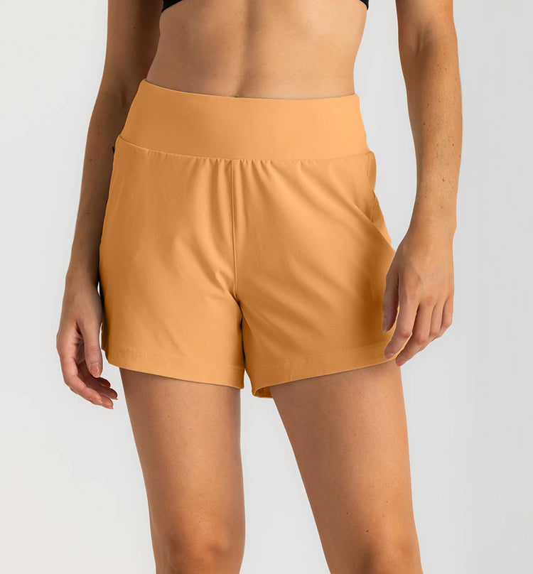 Women's Bamboo-Lined Active Breeze Short – 5" - Sand Dune