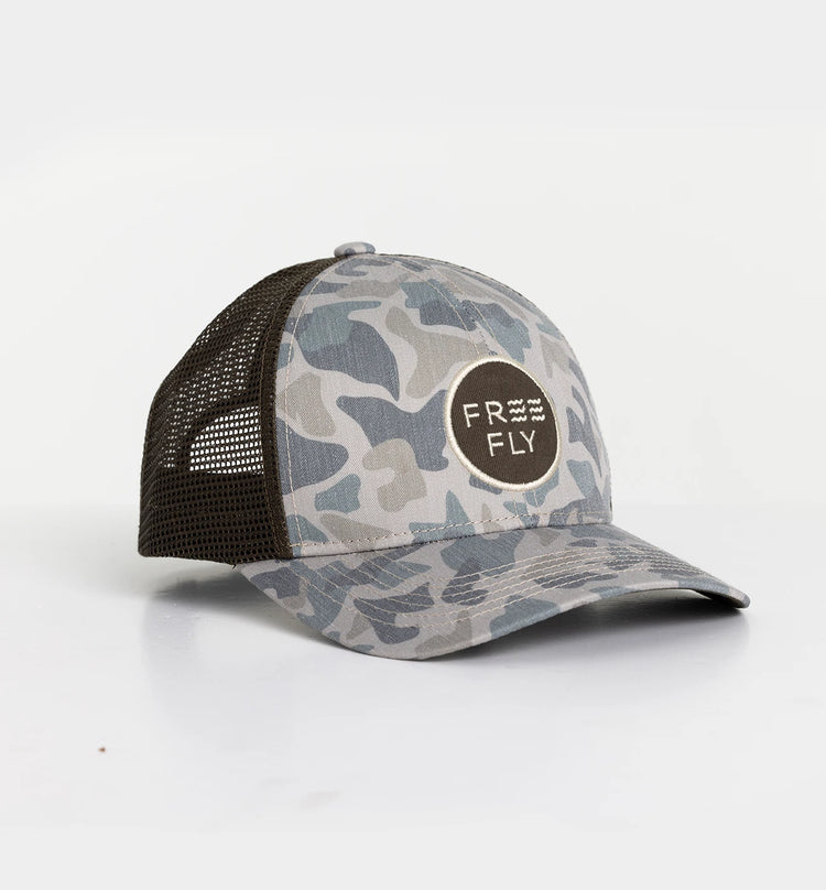 Youth Camo Trucker Hat - Barrier Island Camo