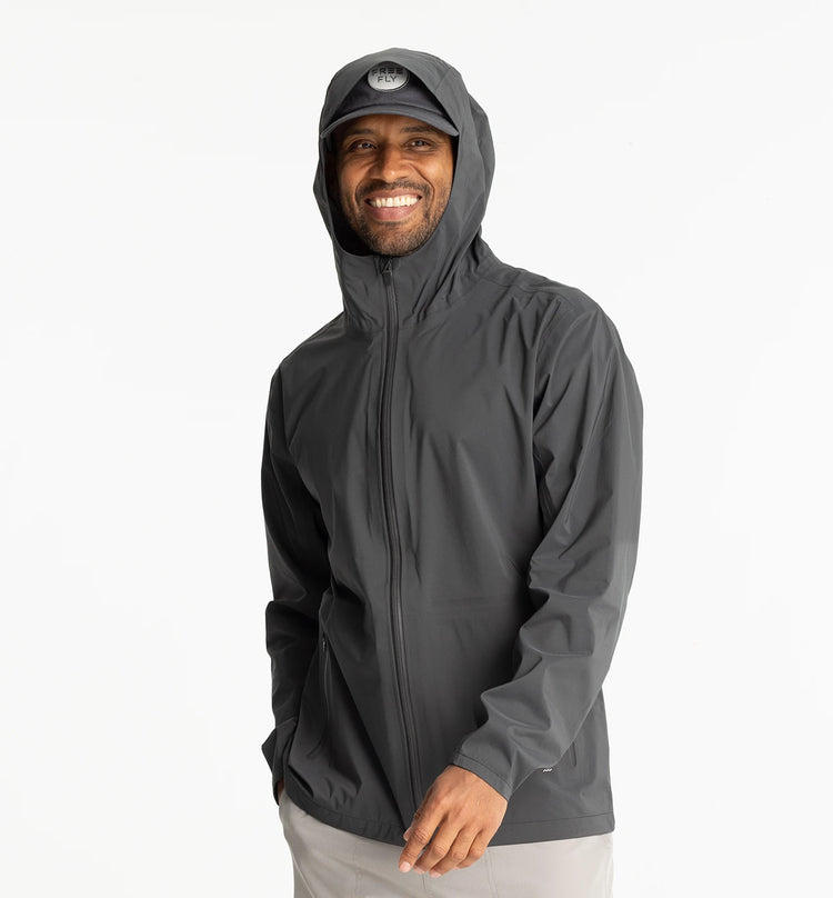 Men's Cloudshield Rain Jacket - Black Sand