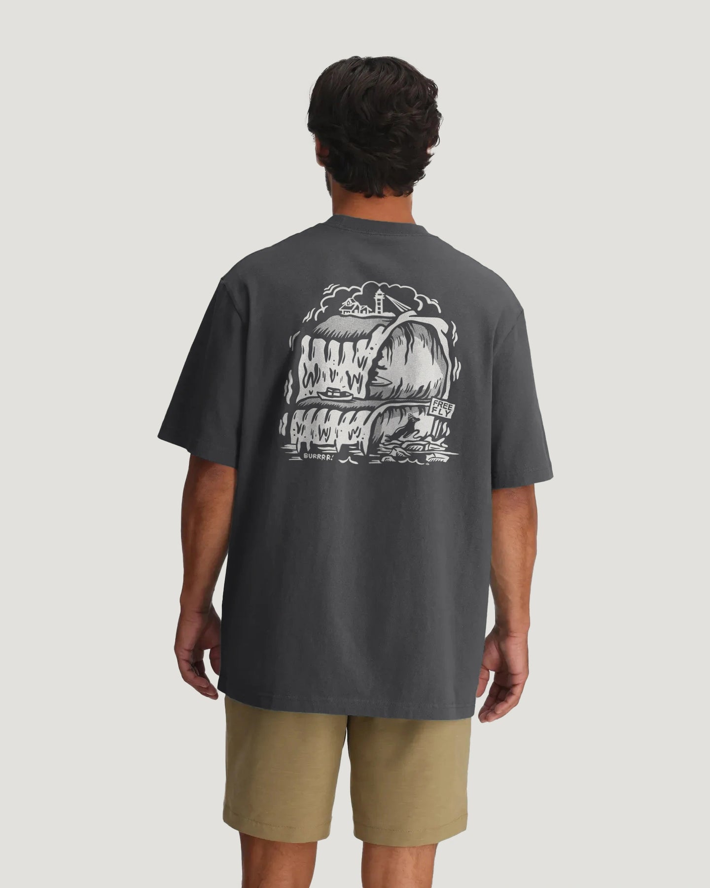 Cold Snap Relaxed Graphic Tee - Anthracite