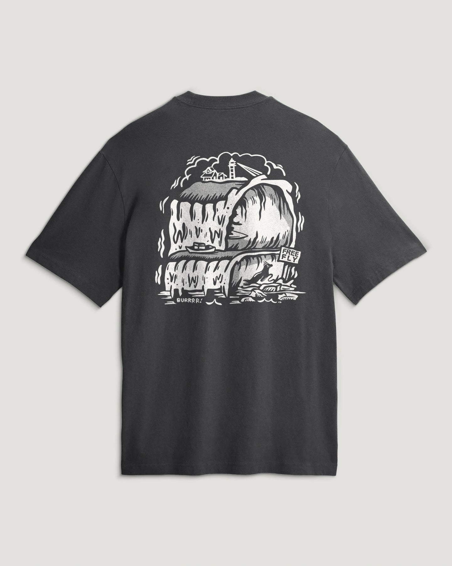 Cold Snap Relaxed Graphic Tee - Anthracite