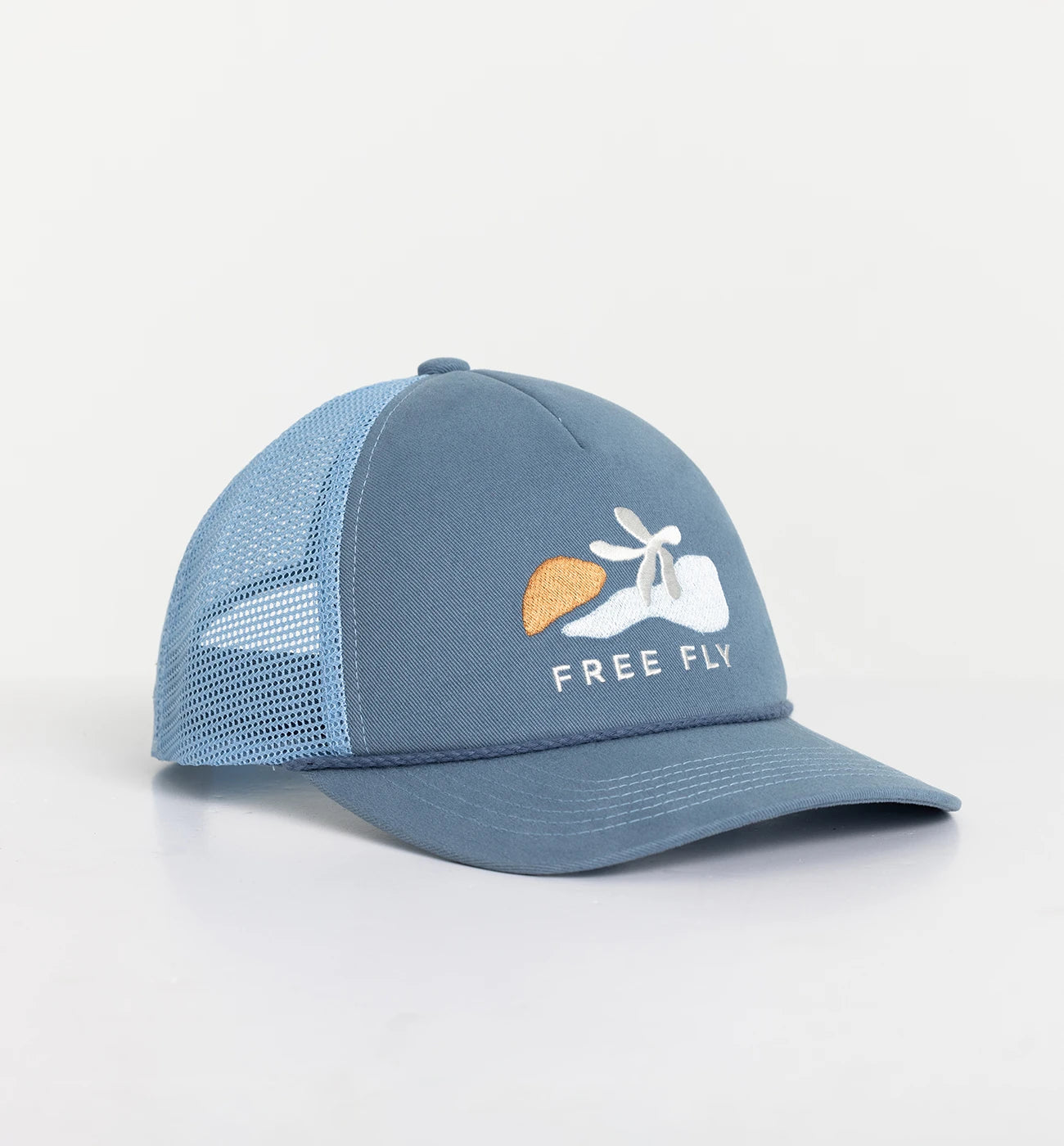 Women's Coral Trucker Hat - Blue Fog – Free Fly Apparel