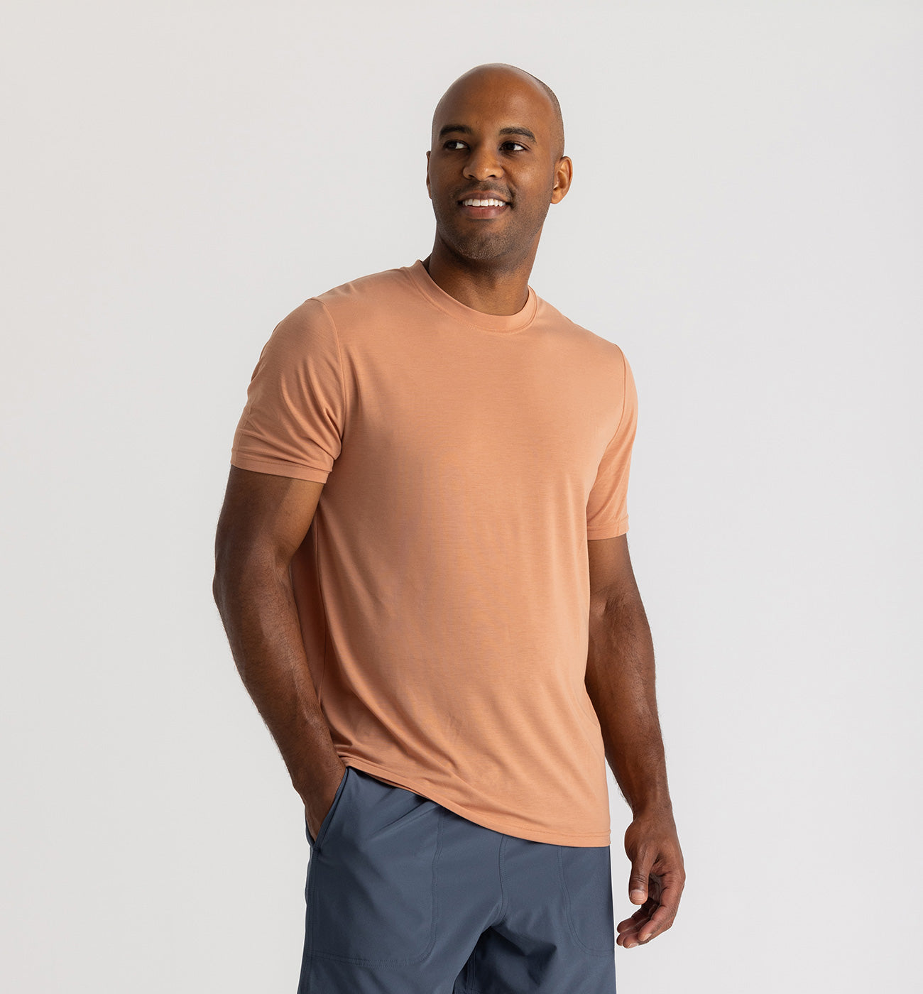Free Fly Elevate Lightweight Tee - Men's L Canyon Clay