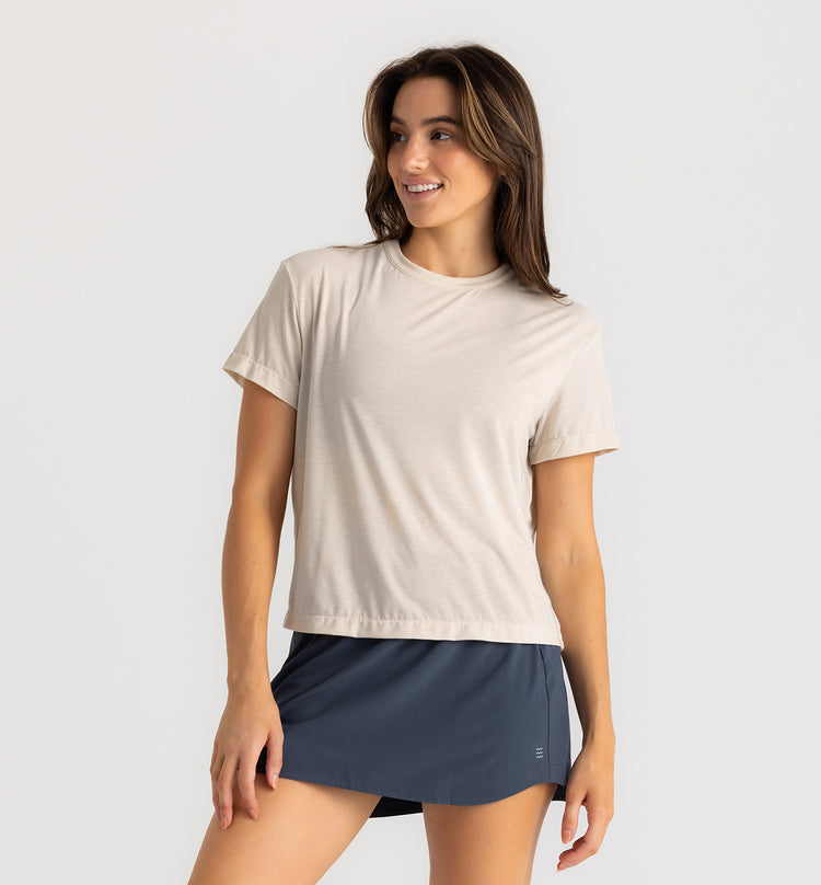 Women's Elevate Lightweight Tee - Heather Birch