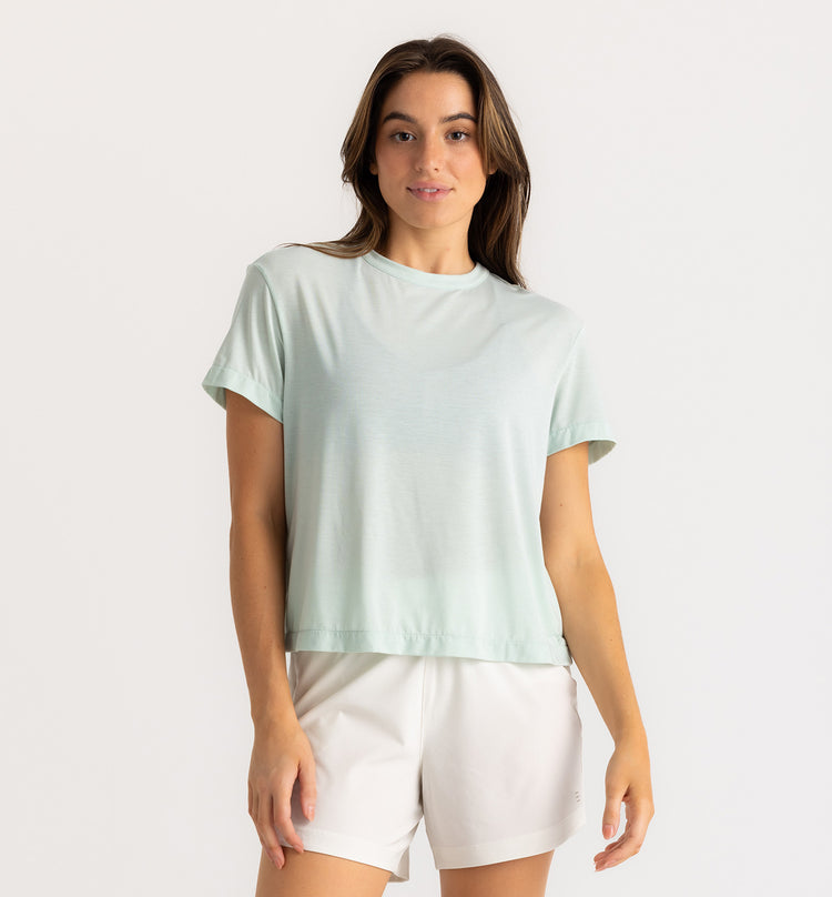 Women's Elevate Lightweight Tee - Surf Spray