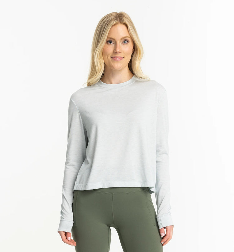 Women's Elevate Long Sleeve - Heather Tide Pool