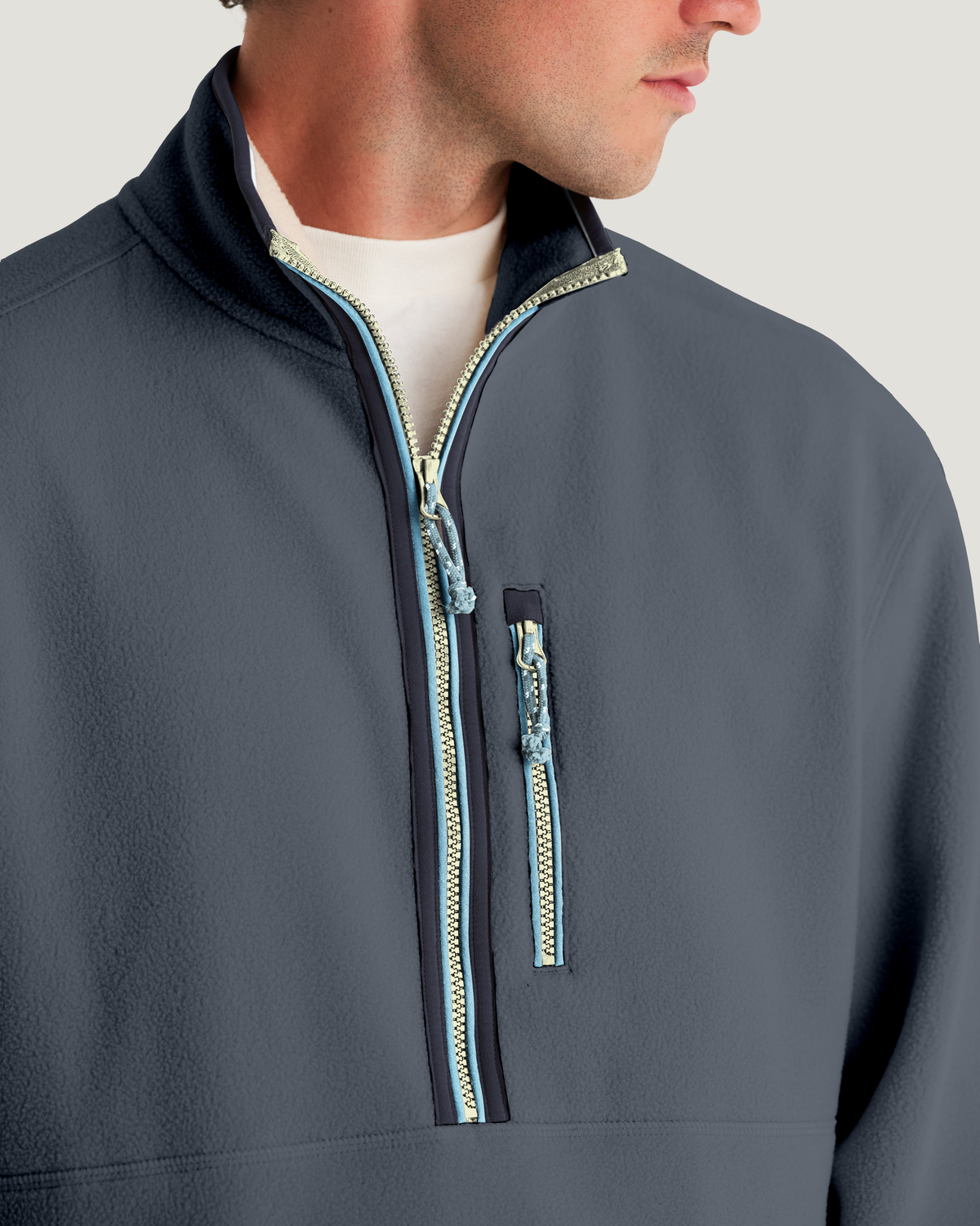 Men's Ashridge Fleece Half Zip - Storm Cloud