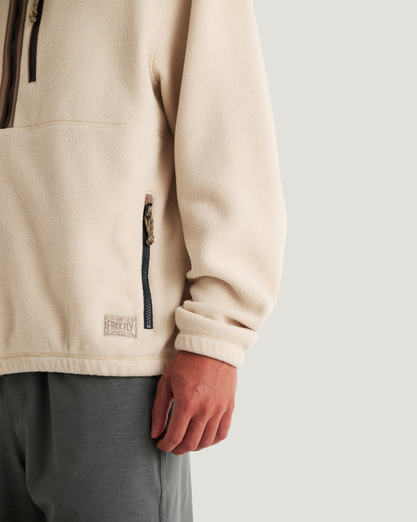 Men's Ashridge Fleece Half Zip - French Oak