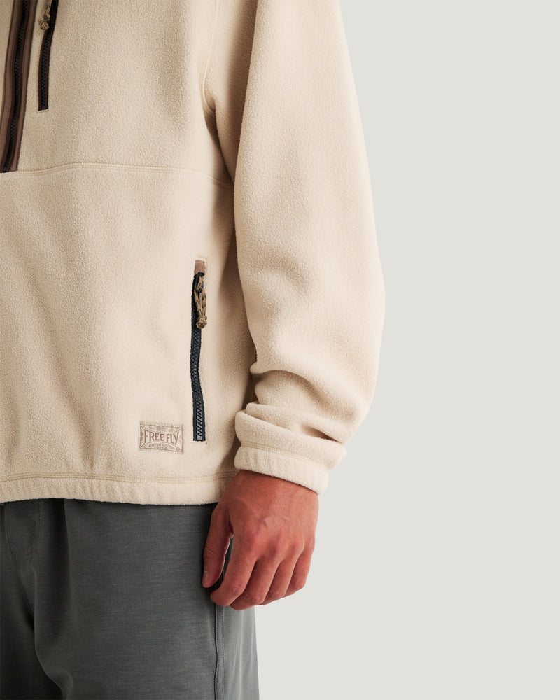 Men's Ashridge Fleece Half Zip - French Oak