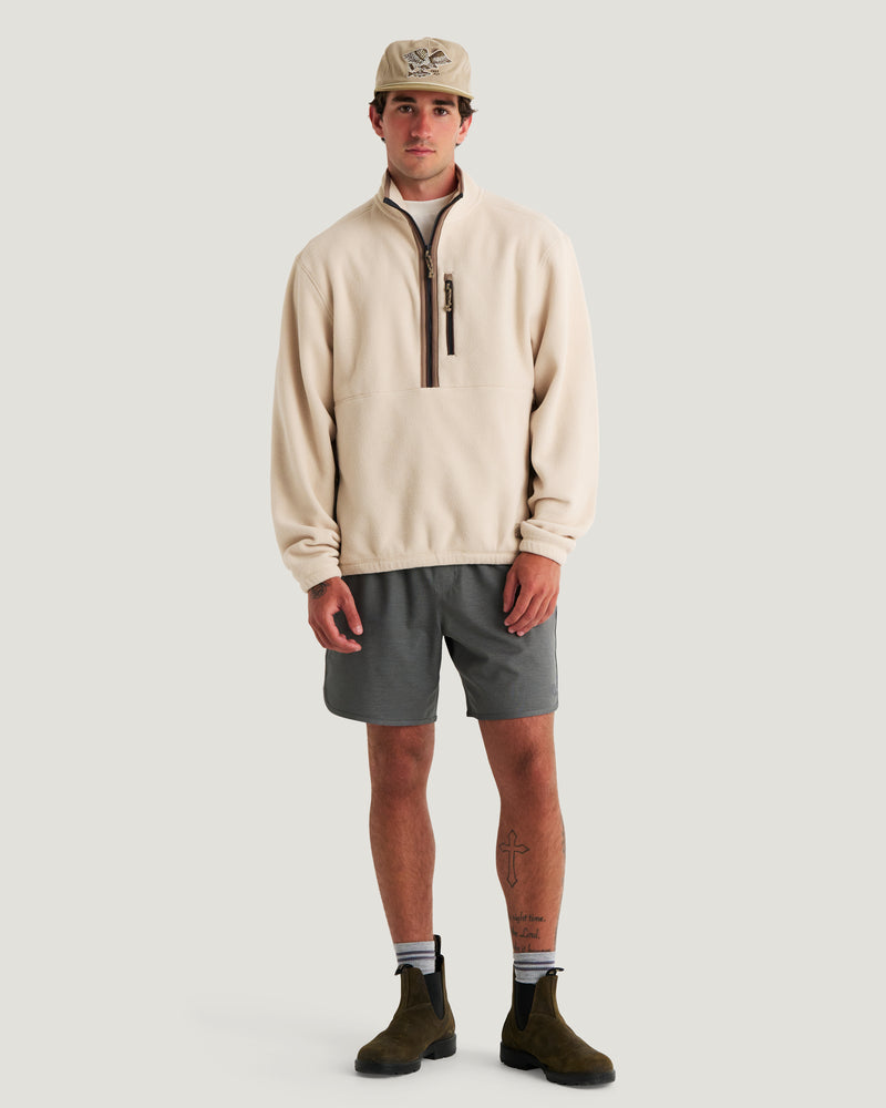 Men's Ashridge Fleece Half Zip - French Oak