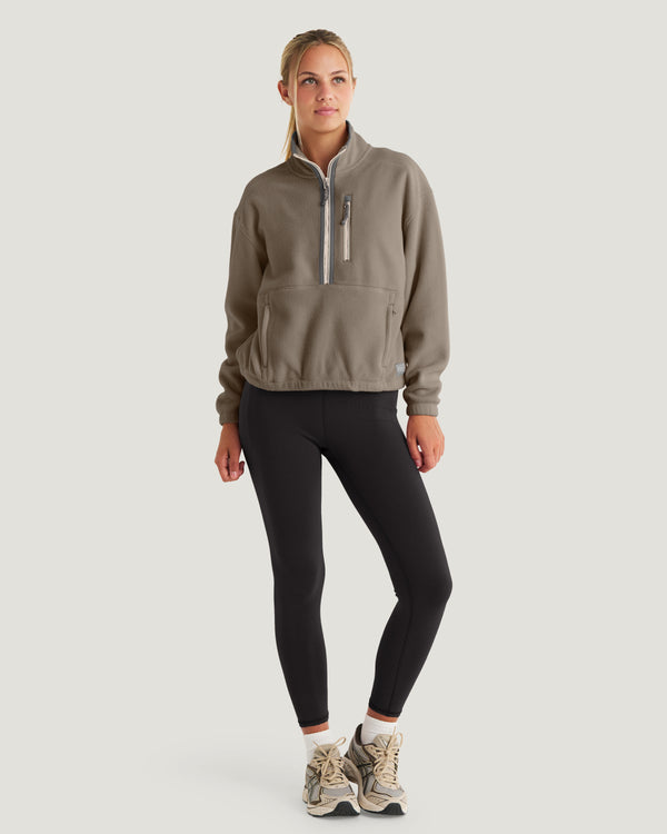 Women's Ashridge Fleece Half Zip - Fossil