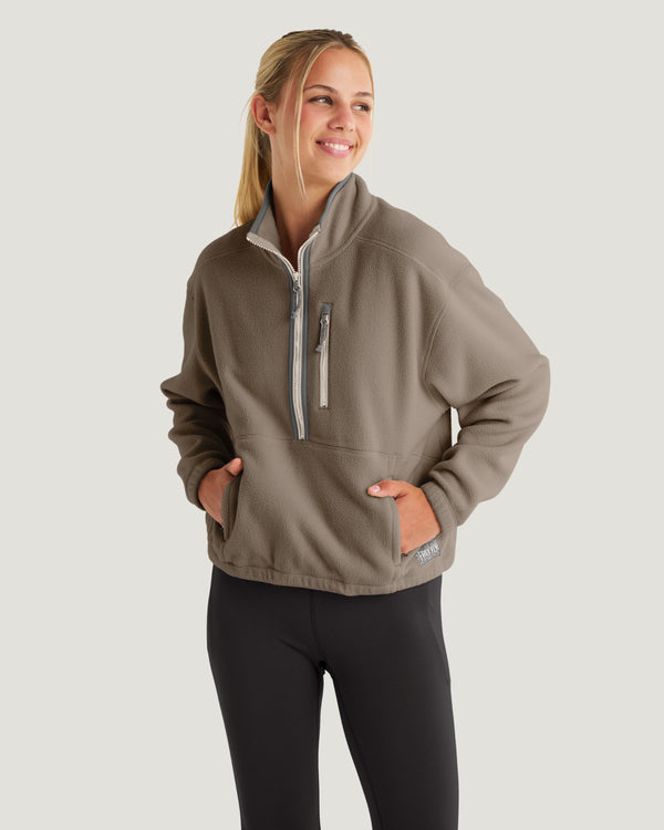 Women's Ashridge Fleece Half Zip - Fossil