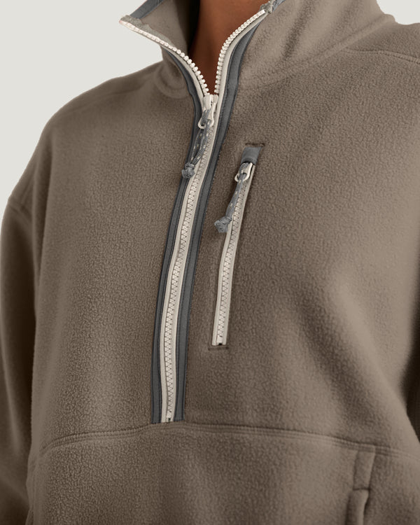 Women's Ashridge Fleece Half Zip - Fossil