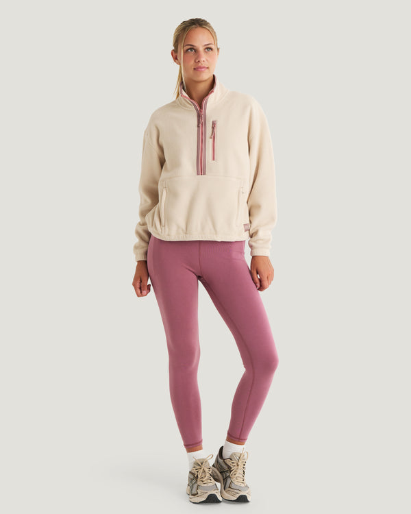 Women's Ashridge Fleece Half Zip - French Oak