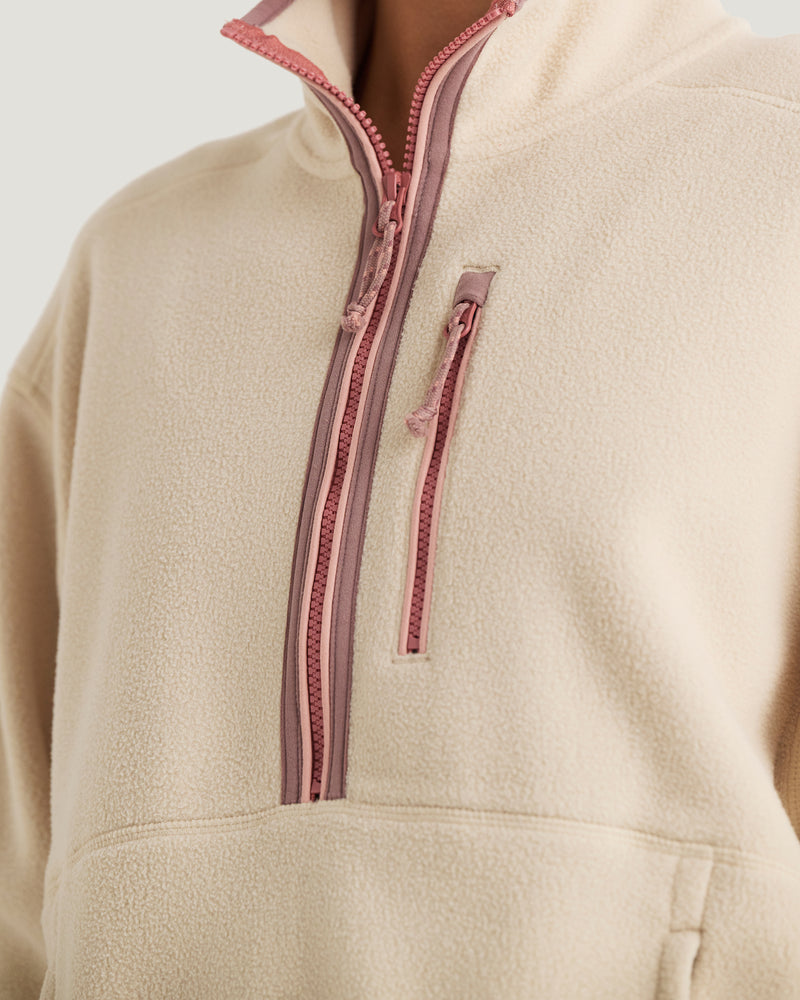Women's Ashridge Fleece Half Zip - French Oak
