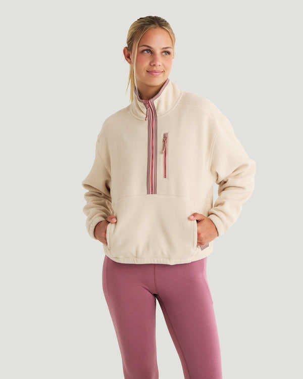 Women's Ashridge Fleece Half Zip - French Oak