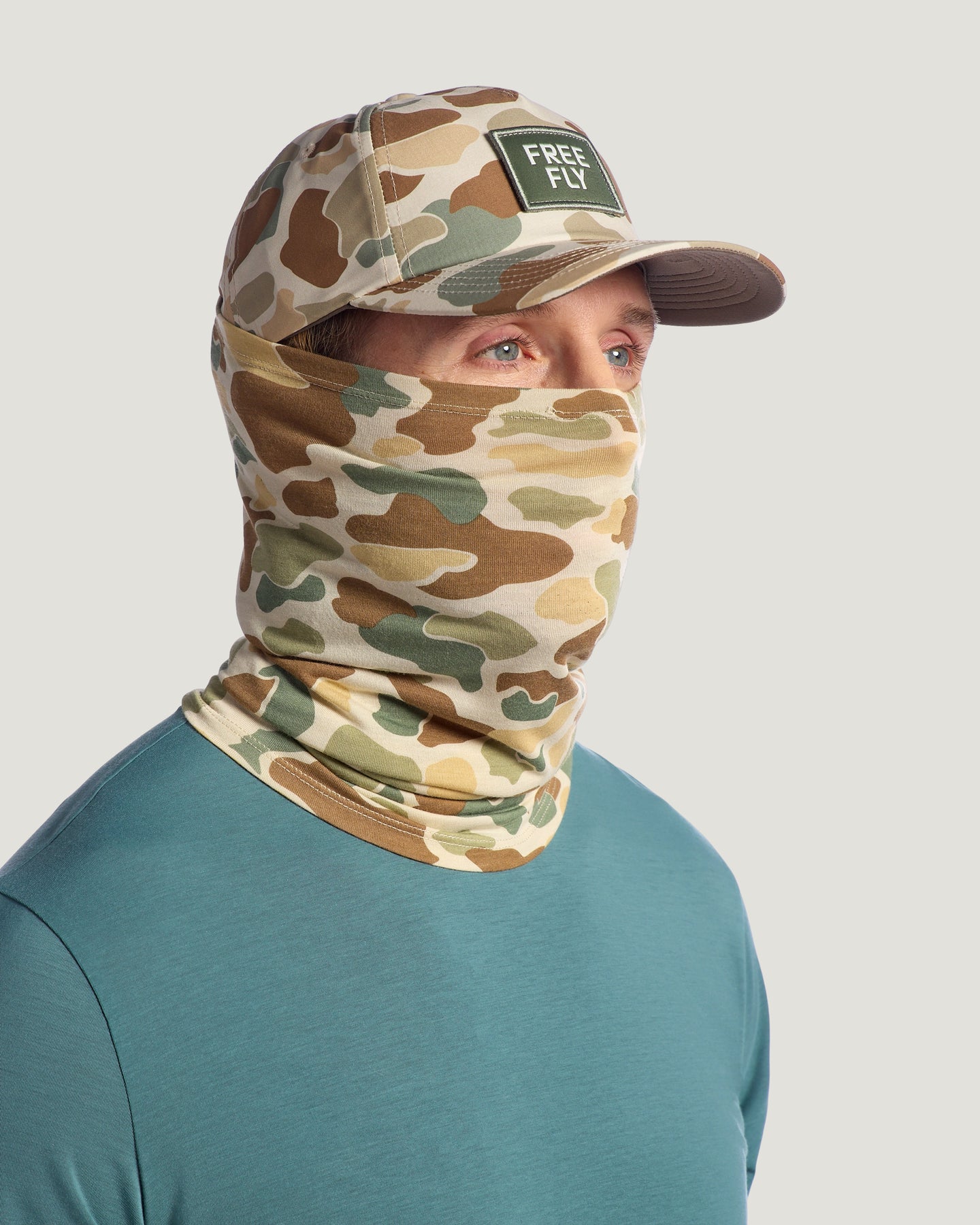 Bamboo Lightweight Sun Mask - Vintage Camo
