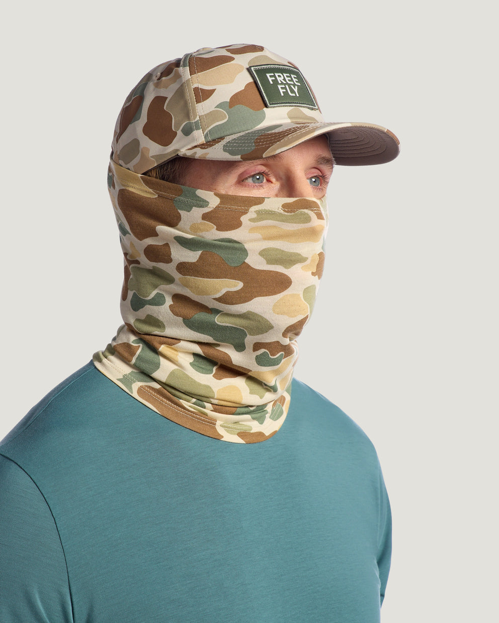 Bamboo Lightweight Sun Mask - Vintage Camo
