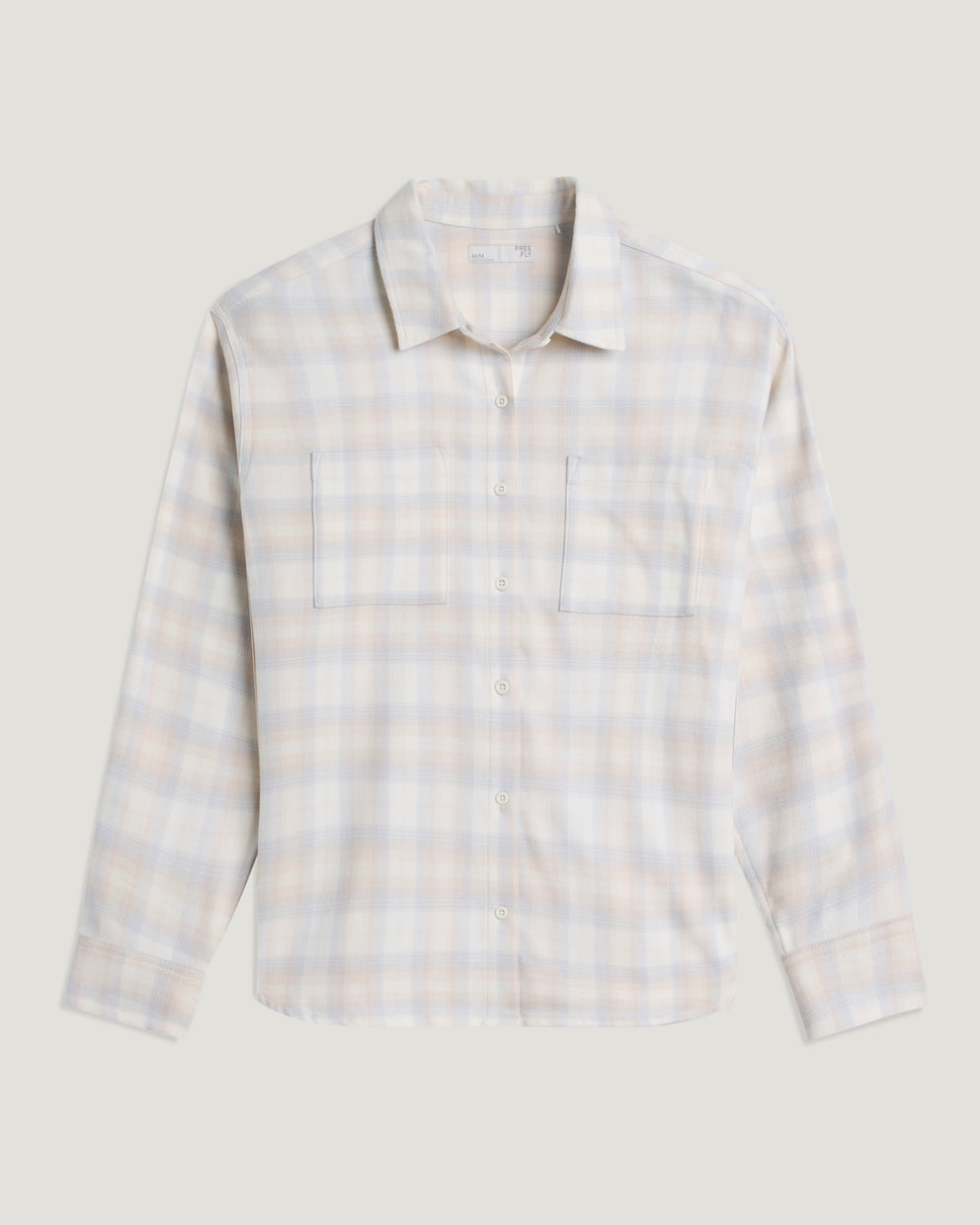 Women's Seawool Oversized Flannel - Plaid Sea Salt