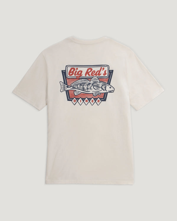 Big Reds Diner Tee - Heather Birch