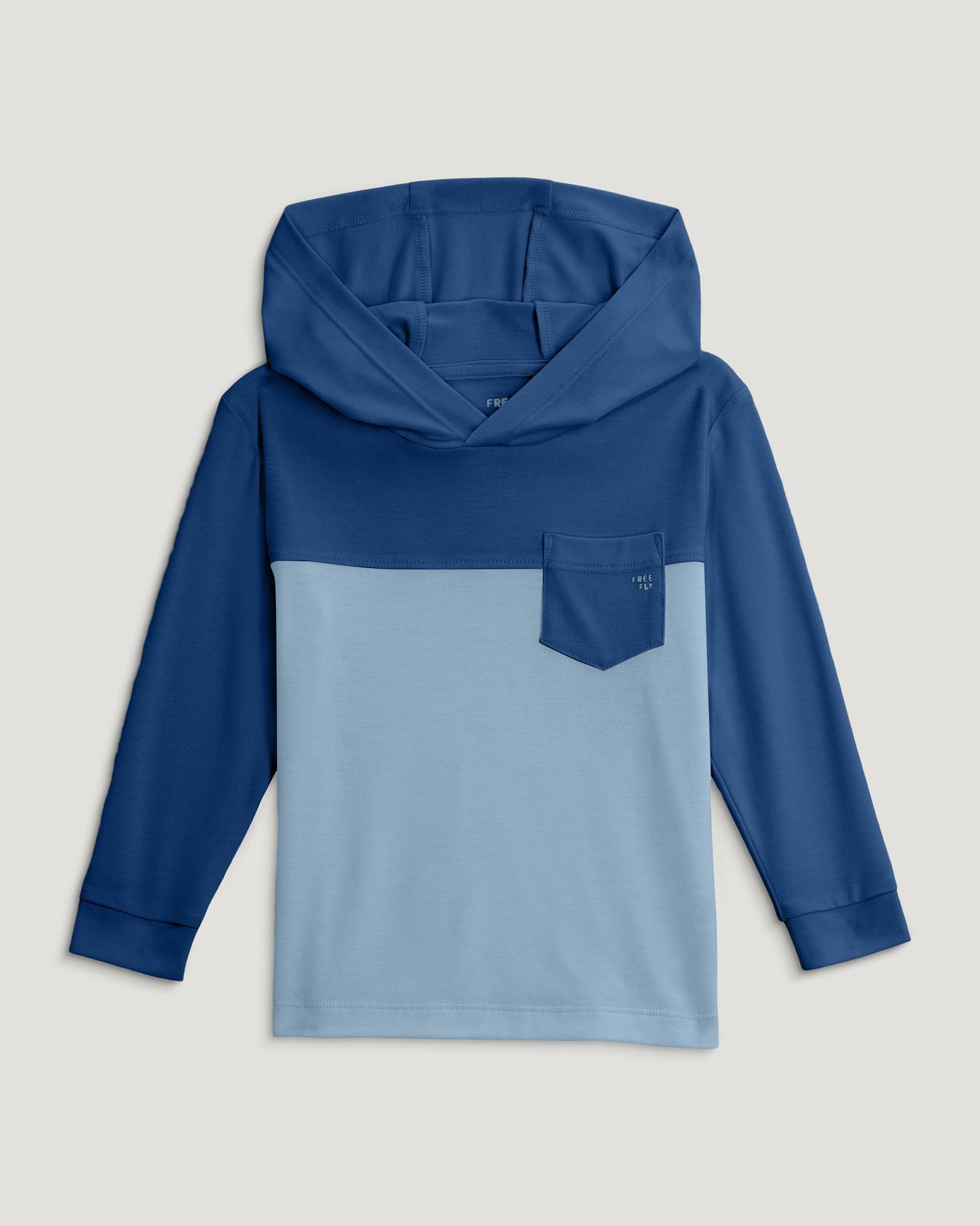 Toddler Colorblock Bamboo Shade Hoodie - True Navy / Blue Fog