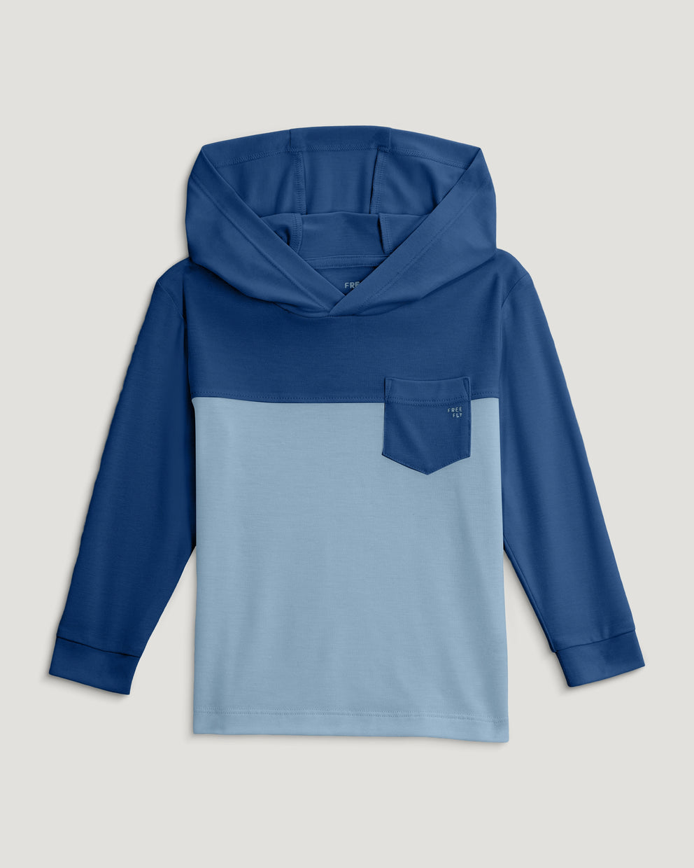 Toddler Colorblock Bamboo Shade Hoodie - True Navy / Blue Fog