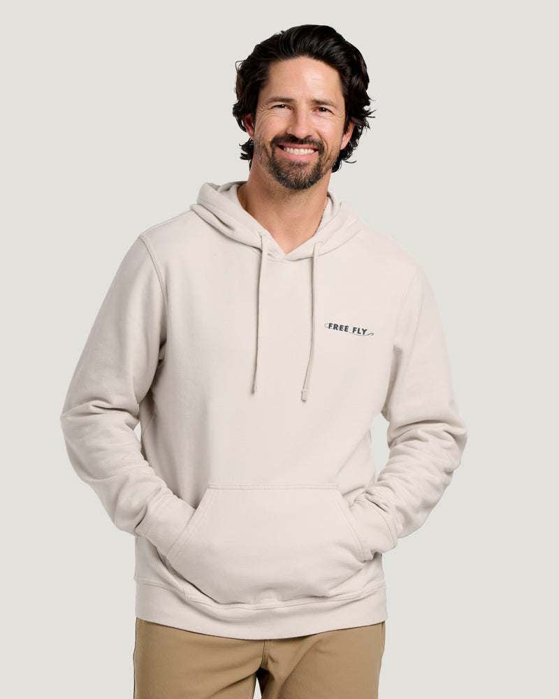 Bait Shop Fleece Hoodie - French Oak