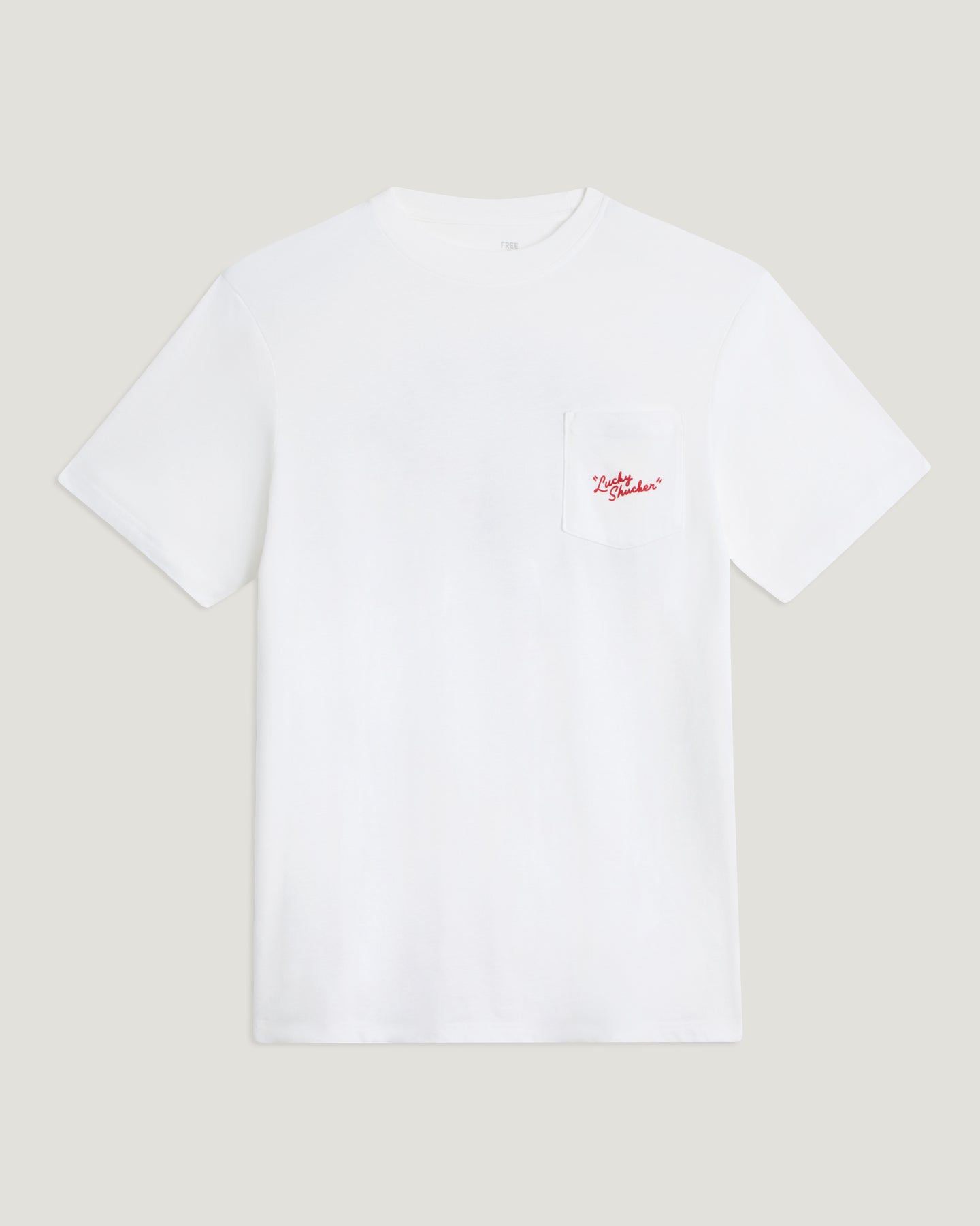 Lucky Shucker Pocket Tee - Bone