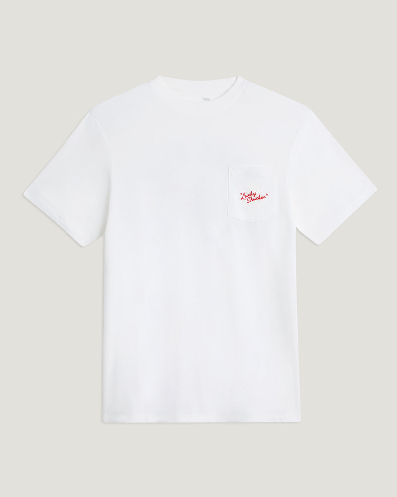 Lucky Shucker Pocket Tee - Bone