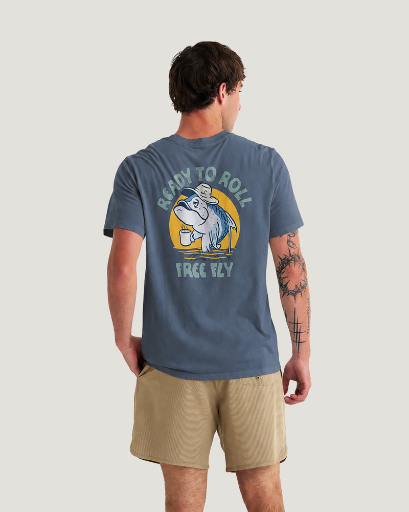 Morning Person Pocket Tee - Storm Cloud